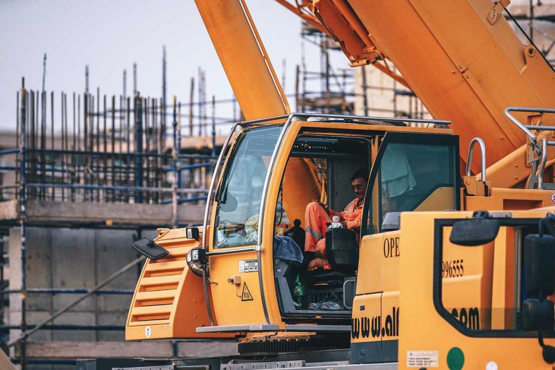 construction workers on site